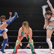 Hiroyo Matsumoto &amp; Jungle Kyona vs. Kairi Hojo &amp; Yoko Bito Stardom Champions Around World Nagoya2017