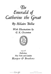 The Emerald of Catherine the Great (Hilaire Belloc)