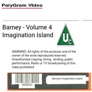 Barney&#39;s Imagination Island Video Label