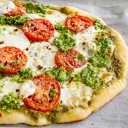 Tomato and Pesto Pizza