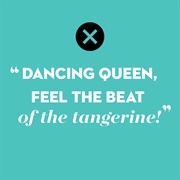 &quot;Dancing Queen&quot; by ABBA (Tambourine/Tangerine)