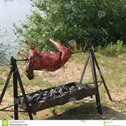 Spit-Roasted Sheep