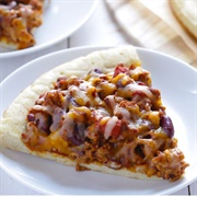 Bean Chili Pizza