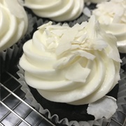 Black Coconut Cupcake