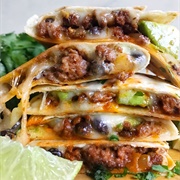 Cheesy Beef Quesadillas