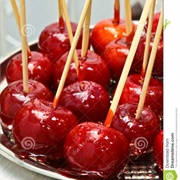 Glazed Apples on Sticks