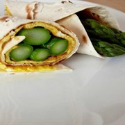 Egg and Asparagus Wrap