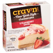 Crav&#39;n Flavor Strawberry Swirl New York Style Cheesecake