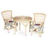 Wicker Table and Chairs