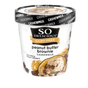 So Delicious Dairy Free Peanut Butter Brownie Frozen Dessert