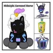 Midnight Carousel Horse