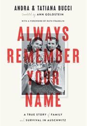 Always Remember Your Name: A True Story of Family and Survival in Auschwitz (Andra Bucci)