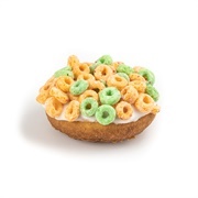 Apple Jacks Cereal Frosted Cake Donut