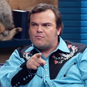 12. Jack Black Wears an Embroidered Cowboy Shirt and Ox Blood Sneakers