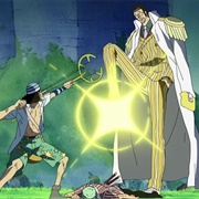 404. Admiral Kizaru&#39;s Fierce Attack - The Straw Hat Crew&#39;s Desperate Situation!