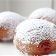 Raspberry Jelly Donuts