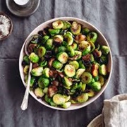 Sautéed Brussels Sprouts With Chestnuts