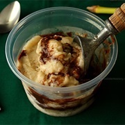 Fudge Banana Swirl Ice Cream