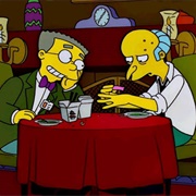 Mr Burns and Smithers