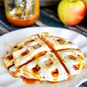 Waffle Iron Caramel Apple Pies