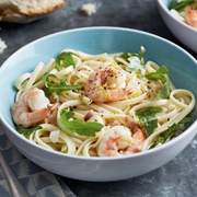 Linguine With Shrimp and Lemon Oil