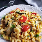 Macaroni, Vegetable and Feta Salad