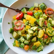 Avocado Tomato Pepper Salad