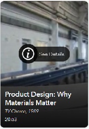 Product Design: Why Materials Matter (1989)