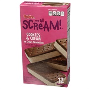 Hy-Vee We All Scream! Cookies &amp; Cream Ice Cream Sandwiches