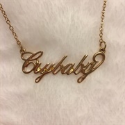 Crybaby Nameplate Necklace