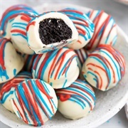 Red White Blue Oreo Truffles