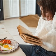 Reading at Table