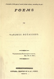 Poems on Various Occasions (Lord Byron)