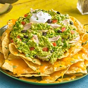 Guacamole Chicken Nachos