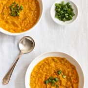 Sweet Potato Split Pea Curry Soup