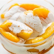 Tinned Fruit With Pouring Cream