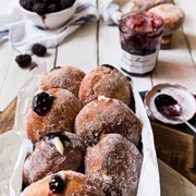 Blueberry Custard Donuts