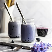 Blueberry Boba Tea