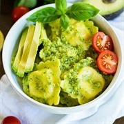 Avocado Chicken Ravioli