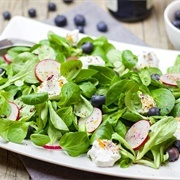 Lettuce Radish Blueberry Salad