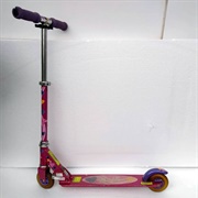 Barbie 2 Wheel Folding Kick Aluminum Scooter