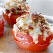 Pepperoni Pizza Stuffed Tomato