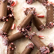 Peppermint Chocolate Roll Cookies