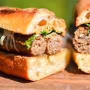 Sausage-Filled Roll (Sandwich)