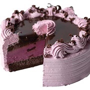 Black Raspberry Ice Cream Cake