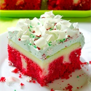 Christmas Red Velvet Poke Cake