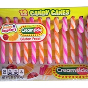 Creamsicle Orange &amp; Raspberry Candy Canes