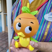 Float in an Orange Bird Sipper