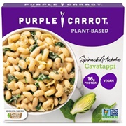 Purple Carrot Spinach Artichoke Cavatappi