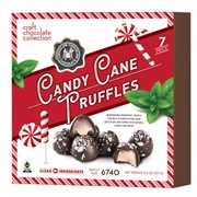 Chocolate Chocolate Chocolate Candy Cane Truffles